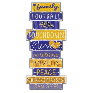 NFL Baltimore Ravens 24" Celebrations Stack Sign - 1 of 3