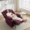 Manual Recliner w/Massage & Heating - 385Lb Capacity Accent Chair for Living Room, Bedroom, 155° Tilt, Cup Holders, Single-Box Delivery - 2 of 4