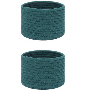 REGALWOVEN Home Decor Woven Shelf Closet Storage Bin for Putting Blankets Towels 2 Pcs - 1 of 4