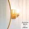 Rossmoor Clear Glass Sconce Wall Light Fixture Luxe Gold - Hunter Fan - 4 of 4