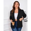 Clearlove Women Plus Size Chunky Knit Cardigan Sweater Long Sleeve V Neck Button up Sweater Coat - 2 of 4
