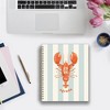 Blue Sky 7"x9" Weekly/Monthly Wirebound Planner Clear Cover Langostino Stripe - 2 of 4