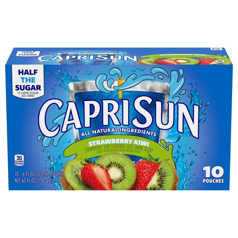 Capri Sun Strawberry Kiwi Pack - 10pk/6 fl oz Pouches, 1 of 21