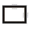 Amanti Art Manhattan Black Framed Magnetic Dry Erase Board - 4 of 4
