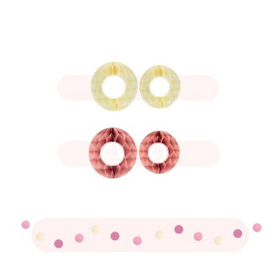 EpiqueOne 22-Piece Pink and Mauve Tissue Paper Party Kit