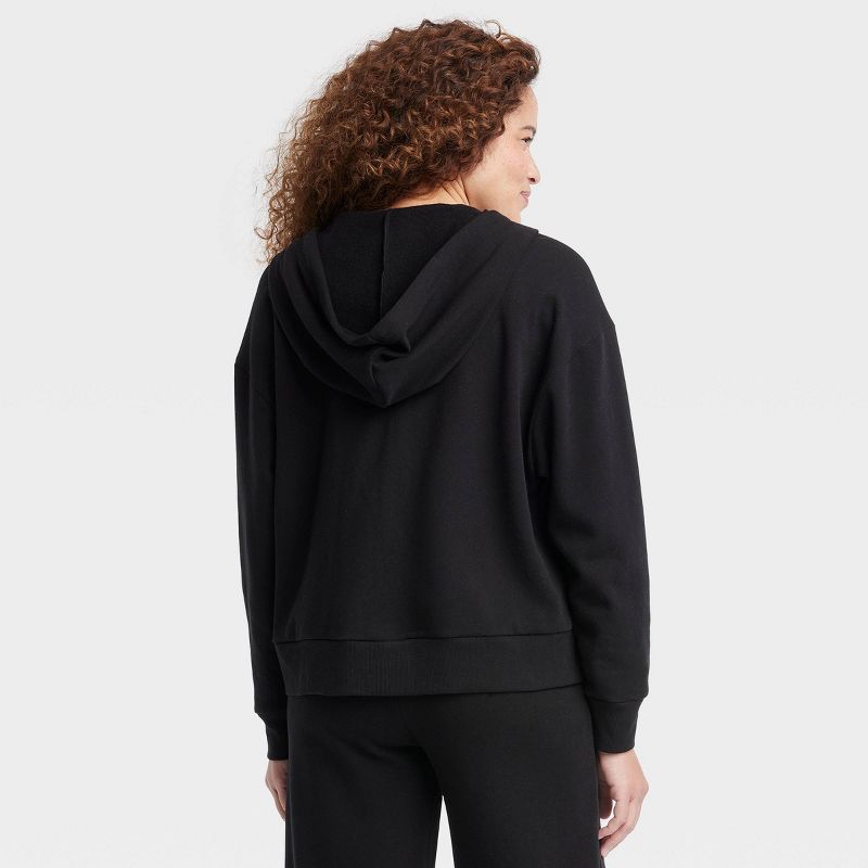 Women's Fleece Zip-Up Hoodie Sweatshirt - Colsie™, 4 of 9