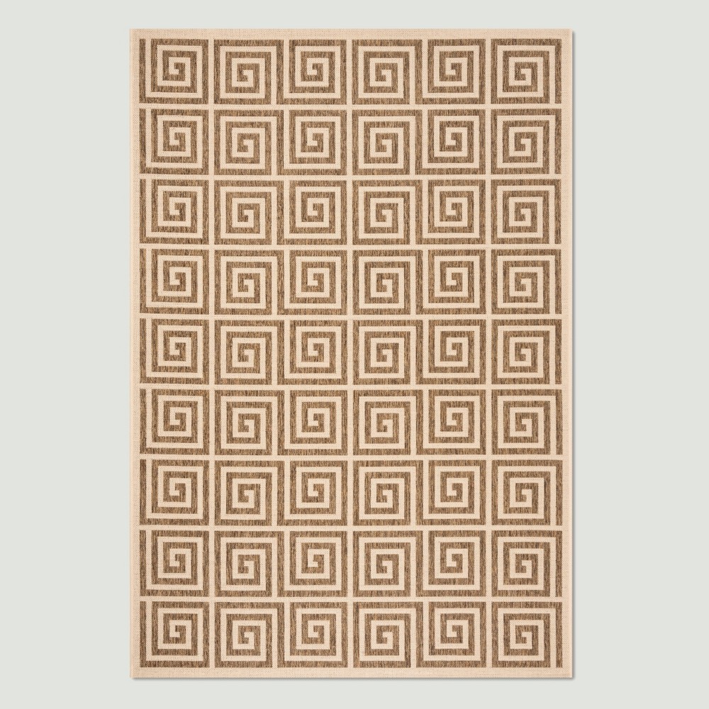 5'3inX7'6in Mazie Outdoor Rug Beige/Cream - Safavieh