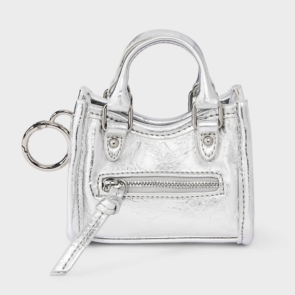 Mini Satchel Bag Charm - Wild Fable™ Silver