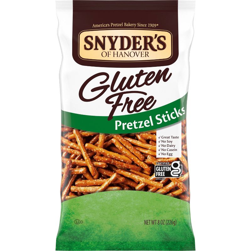 Snyder&#39;s of Hanover Pretzels Gluten Free Pretzel Sticks - 8oz, 1 of 8