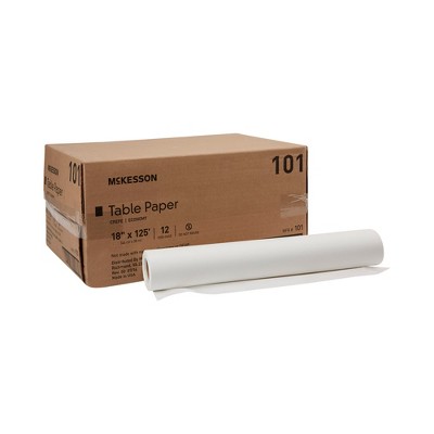 McKesson Exam Table Paper, Crepe Medical Paper - White