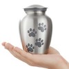 Reminded Pet Cremation Urns for Dog and Cat Ashes, Memorial Paw Print Urn - 2 of 4
