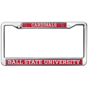 Ball State University Cardinals Logo Full Size Standard License Plate Metal Frame - 1 of 4