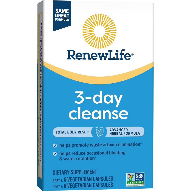Renew Life Total Body Reset 3-Day Cleanse Capsules - 12ct, 3 of 11