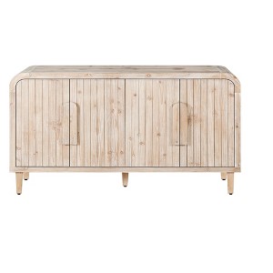 Bella Depot 59'' Farmhouse Curved Vintage Storage Sideboard - 1 of 4