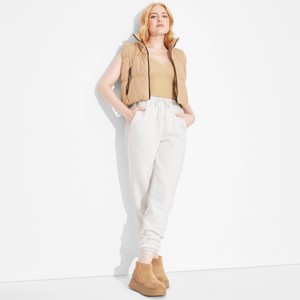 Women's High-Rise Slim Fit Joggers - Wild Fable™ - 1 of 3