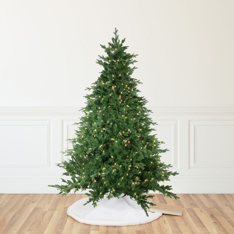 Northlight Real Touch™️ Pre-Lit Full Minnesota Balsam Fir Artificial Christmas Tree - 6.5' - Warm White LED, 1 of 9