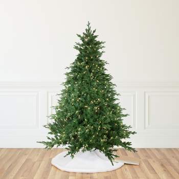 Northlight Real Touch™️ Pre-Lit Full Minnesota Balsam Fir Artificial Christmas Tree - 6.5' - Warm White LED