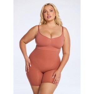 She's Waisted Women's SmoothingSeamless Sculpting High-Waist Shorts Shapewear - 1 of 4