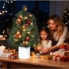 TackView 2Ft Mini Prelit Christmas Tree, Small Tabletop Xmas Tree with Red Berries & Pine Cones, for Small Spaces, No Assembly - 4 of 4