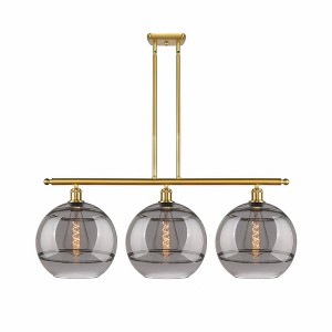 Rochester - 3 Light Stem Hung Island In Industrial Style-13.88 Inches Tall and 38.5 Inches Wide - 1 of 1