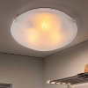 C Cattleya Modern Flush Mount Ceiling Light with Clouded Glass for Bedroom Kitchen and Entrance - 2 of 4
