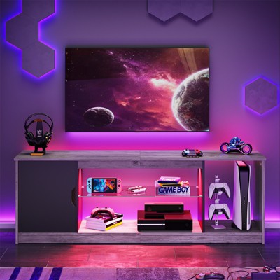 Bestier Modern TV Stand for up to 65" TVs Gaming Entertainment Center with Adjustable Shelves for PS5 - 58 inches