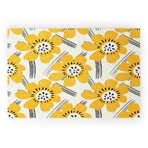 RosebudStudio Daisy Dance Welcome Mat - society6 - 1 of 3