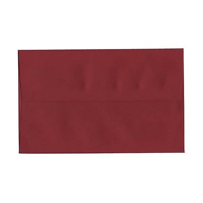 JAM Paper A10 Invitation Envelopes 6 x 9.5 Dark Red 25/Pack (157468)