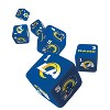 MasterPieces Officially Licensed NFL Los Angeles Rams - 6 Piece D6 Gaming Dice Set Ages 6 and Up - 3 of 3