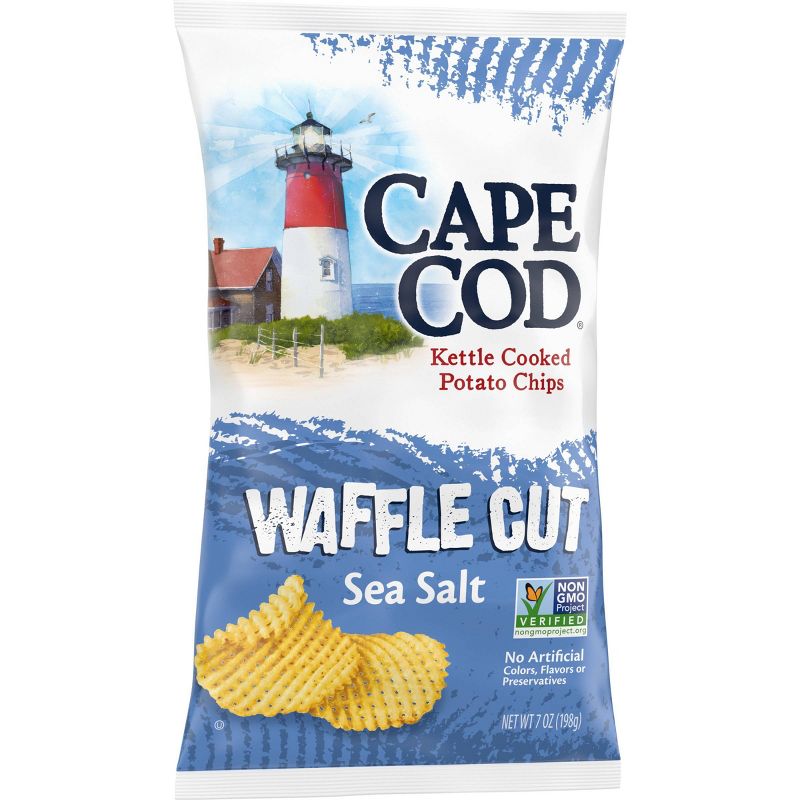Cape Cod Potato Chips Waffle Cut Sea Salt Kettle Chips - 7 Oz, 3 of 7