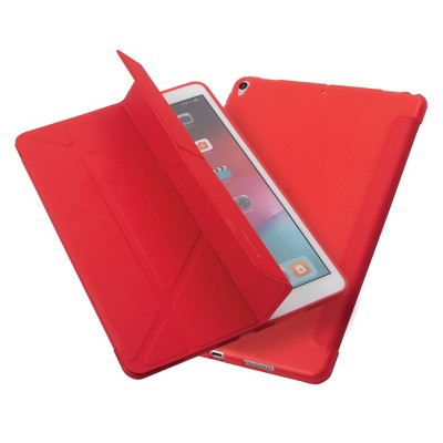 Insten Tablet Case for iPad Air 3, Pro 10.5", Multifold Stand, Magnetic Cover Auto Sleep/Wake, Pencil Charging, Red