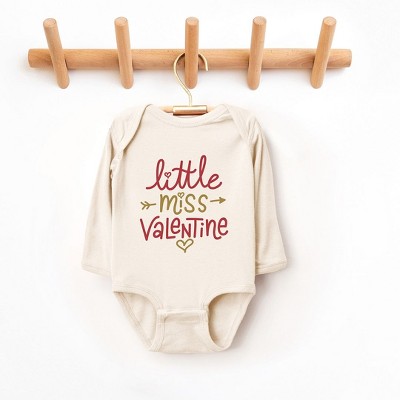 The Juniper Shop Little Miss Valentine Baby Long Sleeve Bodysuit