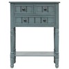 NicBex Console Table Narrow Side Table with 3 Storage Drawers and Bottom Shelf Sofa Table for Entryway, Hallway, Living Room - 3 of 4