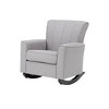 Lyngins Modern Upholstered Lounge Rocking Chair with Thicken Cushion,Armchair Accent Chair for Living Room,Bedroom - 3 of 4