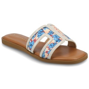 Journee Women's Primah Flat Sandals - 1 of 4