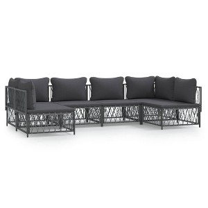 vidaXL Garden Lounge Set Anthracite - 1 of 4