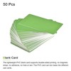 Unique Bargains Waterproof Durable ID Badge Printer Blank Plastic Cards 50 Pcs - 2 of 3
