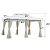 Patti 13x10ft Outdoor Patio Gazebo Canopy with Ventilated Double Roof And Mosquito net, Outdoor Furniture - Maison Boucle - 3 of 4