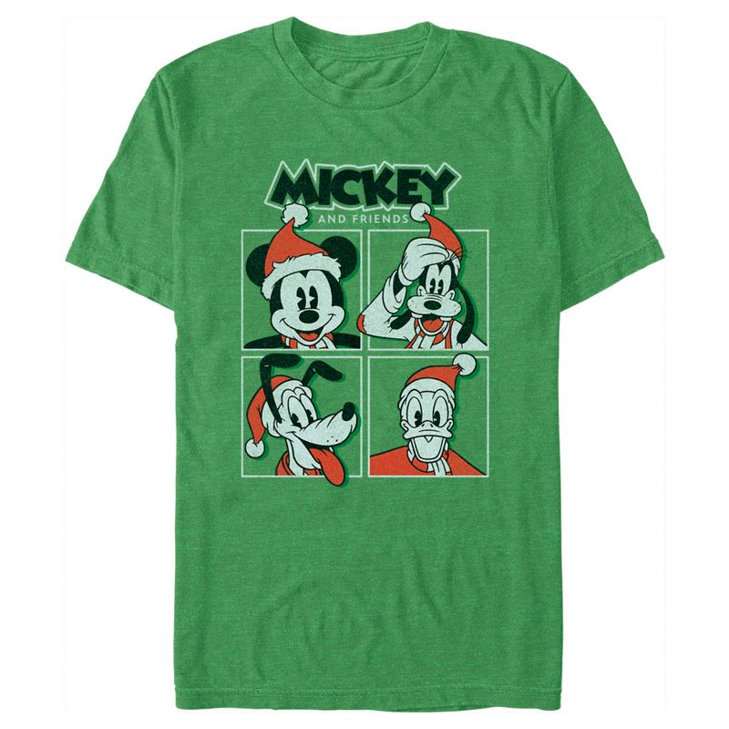 Men's Mickey & Friends Christmas Crew Portraits T-Shirt, 1 of 4