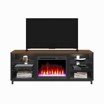 Ameriwood Home Lumina Deluxe Fireplace TV Stand for TVs up to 70"