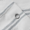 Chenille Stripe Water Repellent Shower Curtain, 72"x 72" - 4 of 4