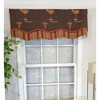 RLF Home Margarita Glory 3" Rod Pocket Lining Luxurious and Elegant Window Treatment Valance 50" x 16" Oakwood - 2 of 4