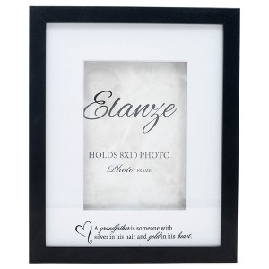 Elanze Designs Grandfather is Silver and Gold 8 x 10 Black Wood Matted Picture Frame - 1 of 4