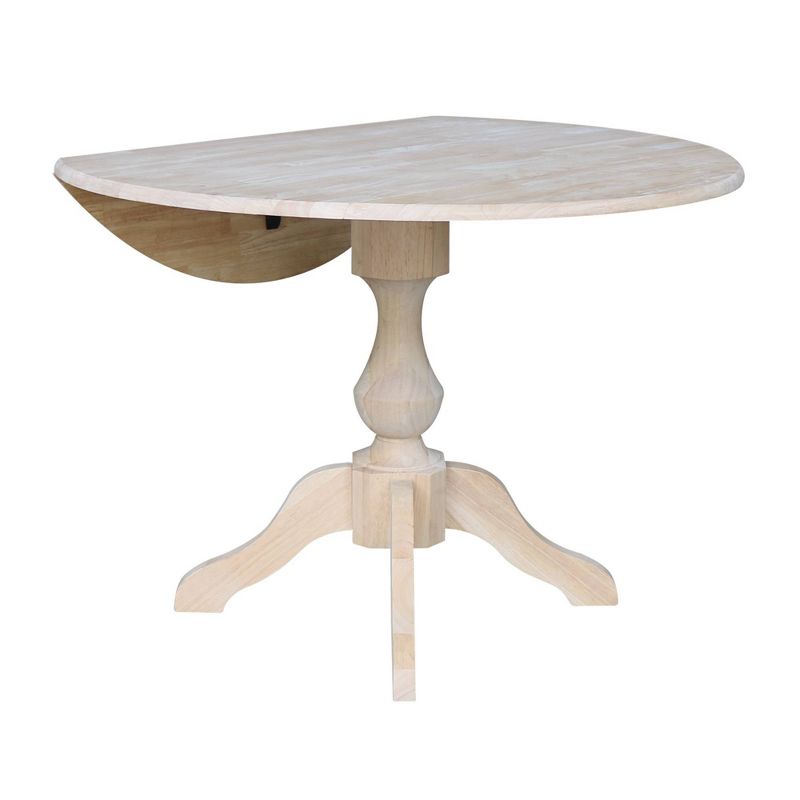 Blake Round Drop Leaf Table Unfinished - International Concepts, 5 of 11