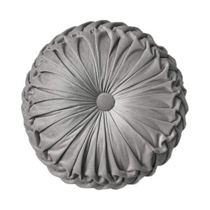 Hub Styler Pleated Round Throw Pillow Cushion - 1 of 4