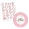 Big Dot of Happiness Chic 18th Birthday - Pink and Gold - Birthday Party Circle Sticker Labels - 24 Count - 2 of 4
