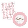 Big Dot of Happiness Chic 18th Birthday - Pink and Gold - Birthday Party Circle Sticker Labels - 24 Count - image 2 of 4