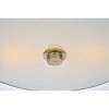 Elegant Lighting Hazen 2 light 12 inch Vintage Silver flush mount - 4 of 4