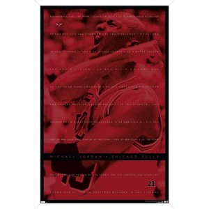 Trends International Michael Jordan - Achievements Framed Wall Poster Prints - 1 of 4