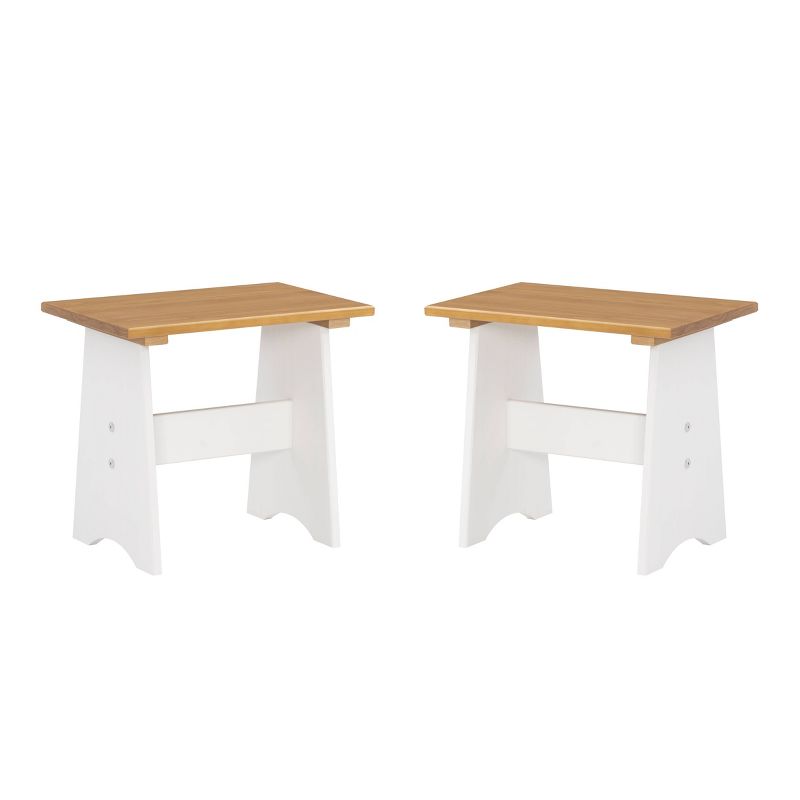 Set of 2 Merrill Small Backless Benches - Linon, 1 of 13